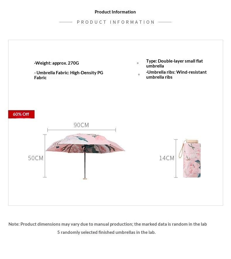 𝗣𝗼𝗰𝗸𝗲𝘁 𝗦𝗶𝘇𝗲 𝗙𝗼𝗹𝗱𝗮𝗯𝗹𝗲 𝗣𝗿𝗶𝗻𝘁𝗲𝗱 𝗨𝗺𝗯𝗿𝗲𝗹𝗹𝗮 + 𝗙𝗿𝗲𝗲 𝗗𝗲𝗹𝗶𝘃𝗲𝗿𝘆